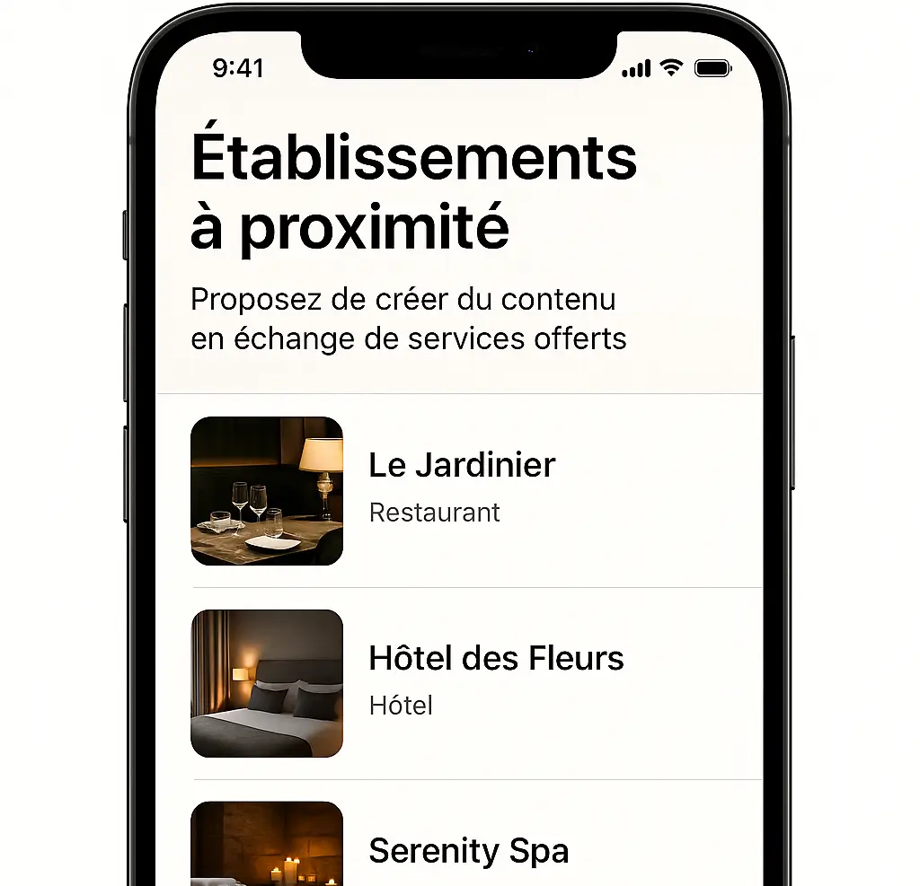 Écran de recherche